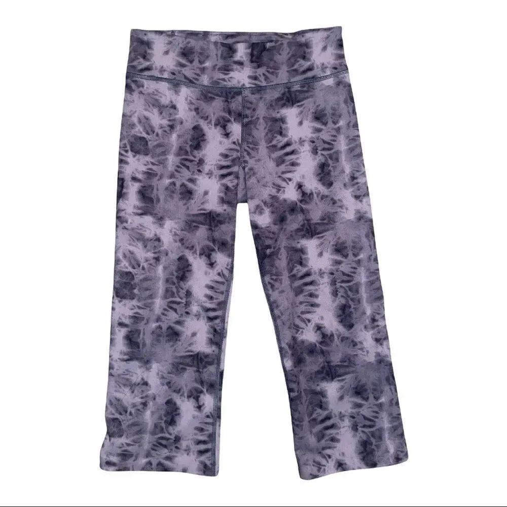 Under Armour Gray Tie Dye Cropped Leggings XS